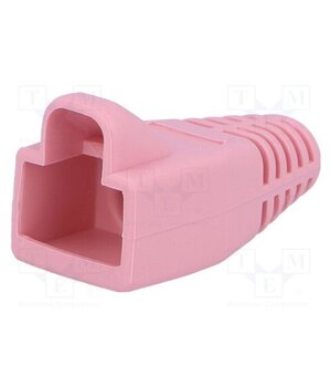 MHRJ45SRB-PK RJ45 plug boot; 6mm; pink w0lt5WfGJFmxhvU6ppRCzUAoJkflLuKAcNlxi7j29I0