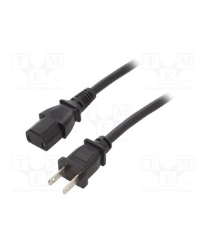 3-101-170 Cable; 2x18AWG; IEC C17 female,NEMA 1-15 (A) plug; PVC; 2.5m X4HKS-juanekdYJCX4KIqkPTf68CiZ1MEyXZoEOHscI