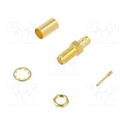 132241 Connector: SMA; socket; female; straight; 50Ω; soldering,crimped EROT07B9oafvStosk1mbwbbCdtAaChdu3mVeeJb8BLw