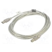 CA-USBA-12CC-0030-TR Cable; USB 2.0; USB A plug,USB B plug; gold-plated; 3m; Core: Cu c1x6SqZxm8rmX74Rh6hkFMXUufeljGi3XmAczZRHlA8