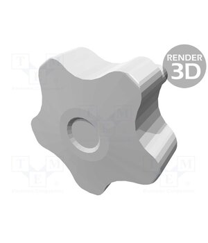 VCT.50 P-M10X30-C3 Knob; Ø: 50mm; Ext.thread: M10; 30mm; H: 32mm; technopolymer PP Oi8LWTCrrktJO9XY6MRz8MltgW5C9G13X5SsLEX1krs