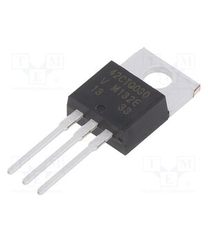 VS-42CTQ030-M3 Diode: Schottky rectifying; THT; 30V; 20Ax2; TO220AB; Ufmax: 0.57V gGx_LKV8oXB5O4PCG-lcefT8GOC4SIkzTikPXJuqrAA