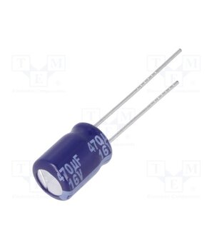 ECA-1CM471 Capacitor: electrolytic; THT; 470uF; 16VDC; Ø8x11.5mm; Pitch: 3.5mm 3Q2XG2fgv13F_42yXiEhRUSEBsWMt6CQ61tKtkmpJWc