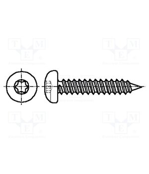 3642096 Screw; for metal; 2.2x19; Head: cheese head; Torx®; TX06; zinc aw25p2d1DKn_owzJn2xW35P_ldjDH4WJDqDBJ3KpRO4