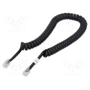 AK-460101-040-S Cable: telephone; coiled; RJ10 plug,both sides; black; 4m zCJktGO2ucCP50jEt4EZhYJ-3HbTyC8Sh9yt_pOeDvg