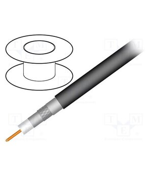 S1160BEFT Wire: coaxial; RG11; wire; CCS; PE; black; 305m; Øcable: 10.16mm oMFwH36XUhVoW7ntx9tTTxnPuyiMblMoCPCMNxjnKFE