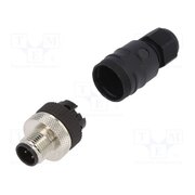 1354 Connector: M12; plug; PIN: 3; male; 125V; straight; IP67; for cable Bku1UQxjOGYFdZXLMs4nQTLP3SzLT2inkfTjKliExOo
