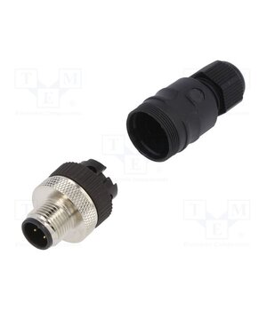 1354 Connector: M12; plug; PIN: 3; male; 125V; straight; IP67; for cable Bku1UQxjOGYFdZXLMs4nQTLP3SzLT2inkfTjKliExOo
