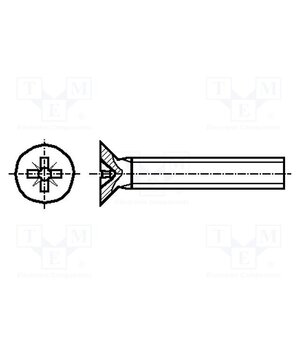 1536869 Screw; M2x12; 0.4; Head: countersunk; Pozidriv; PZ1; steel; zinc f0Rqh2AxAGbO-DGD6XSwMfFiceFr4xLMbynUhSAS1Q4