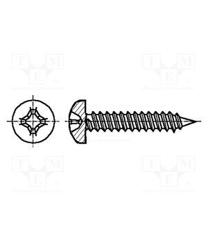 1376039 Screw; 2.2x13; Head: cheese head; Phillips; PH1; steel; zinc; BN 994 OBpX4yrCiMd0tq1tTZUQ0FVfsAuE8yXq7pDwQyZoddY