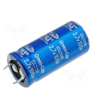 DB5U107W22045HA Supercapacitor; SNAP-IN; 100F; 2.7VDC; 0÷20%; Body dim: Ø22x45mm Y9nuyrjgK4WMmyny5o6mbPqFXDZPL54YDstb6x1ymSQ