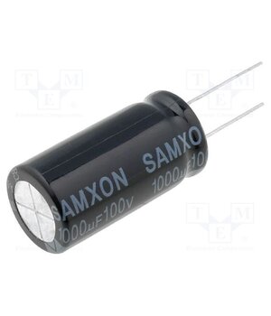 ESK108M2AL40RRS0P Capacitor: electrolytic; THT; 1mF; 100VDC; Ø18x40mm; ±20%; SK RUxMpJQvRJBCcczqxXSlEUbb62lnO42dYeZDVrrqC4g
