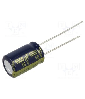 EEUFK1C102 Capacitor: electrolytic; low ESR; THT; 1000uF; 16VDC; Ø10x16mm KAKJ6_jGN1jv_gR81dNO-NZXz_Im_0aL8AJ0jGNlRZA