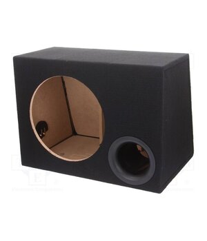 SK12 BLACK Car loudspeaker enclosure; MDF; black; 300mm; Øhole: 282mm; 40l KNauju5Eo1HZniffQmswgoSPuS6lgKJQVeCk20oRA3c