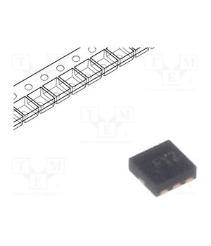 AOZ8001DI Diode: TVS array; 6.6V; 5A; DFN6; Ch: 2; ESD eaZaXzbb8HAAr8sjc6tfj1BtEHo2bahzcZtjuXgmB70