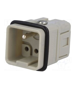 C14610A00550012 Connector: HDC; contact insert; male; 400V; PIN: 6; 5+PE; size A3 V2p0D2SQup7GmUcXMvEu6VTCnk9S9DnxmS4j6Q4my7c