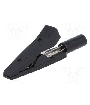 AX-CR-2PM-B Crocodile clip; 10A; 60VDC; black; Overall len: 41.5mm zHKAOfAQGoxO41orongbFpjCo6ivsDJ19uwHOoSiJrg