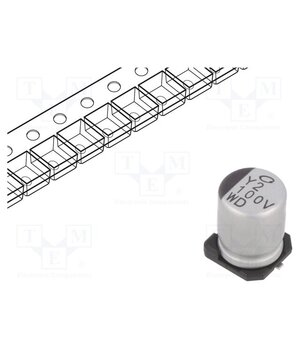 UWD1V101MCL1GS Capacitor: electrolytic; SMD; 100uF; 35VDC; Ø8x10mm; ±20%; 5000h eGMuuPnLOgsvwlDpjgZ5siebsuEpH6pjwteKd-jim54