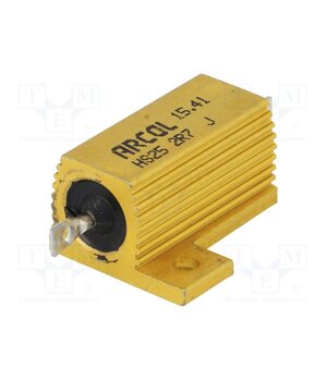 HS25 2R7 J Resistor: wire-wound; with heatsink; screw; 2.7Ω; 25W; ±5% V5p6fThoQqQmgR-9TmtW9JDIeq0RoEwvo3f7K1ido8w