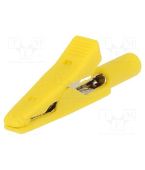 930317803 Crocodile clip; 15A; 60VDC; yellow; Grip capac: max.4mm; MA 1 fbwUXD4jvCTUylOYY3w1bjZb0hZLwjguon9XNKBrR74