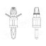 8G813V40375 PCB distance; polyamide; L: 6.4mm; snap fastener; natural Fc_8dfFvV1bLSdnlLHs3QYbEKcVLisziwe2l6cbQaVI