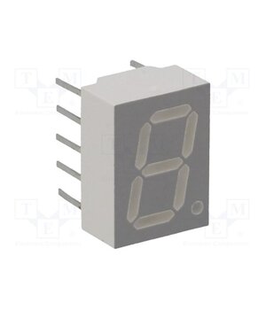 HDSP-F101 Display: LED; 7-segment; 10mm; 0.4"; No.char: 1; red; 0.33÷3.9mcd mM6pROG7XM4ixOLDZ3v593NTH1l18JaYGSkbIQBwWRY