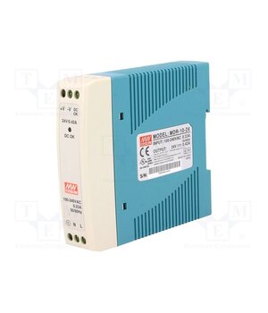 MDR-10-24 Power supply: switching; for DIN rail; 10W; 24VDC; 0.42A; OUT: 1 8BTcbvJGFankFtAIxJQcqPtOhJauollnPcI7Ou7bGtU