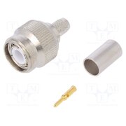 J01010A0035 Connector: TNC; plug; male; straight; 50Ω; crimped; for cable; PTFE 1r207-iKO6c-ArBGzpN37OqDs3xFy6q4gTf-t3VE2m4