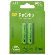 AKUMULIATORIUS GP R6 NiMH, 2600mAh / 1.2V,  ReCyko NiMH gp-recyko.jpg