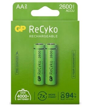 RECHARGEABLE BATTERY GP R6 NiMH, 2700mAh/1.2V,  ReCyko NiMH gp-recyko.jpg