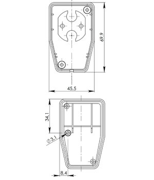 DĖŽUTĖ  58x70x45mm  KM46  ABS IDE46_ABS+2.jpg