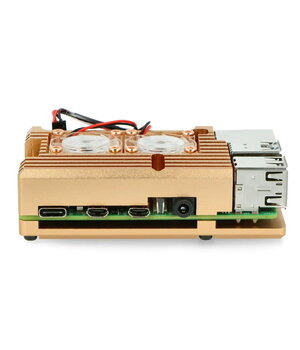Raspberry PI 4B housing - cooler, aluminium, with 2 fans IDEH21A+3.jpg