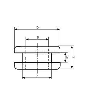 ĮVORĖ LAIDUI PCV D=8mm / kiaurymė 10mm, panelės storis iki 1.5mm IDELG08+1.jpg