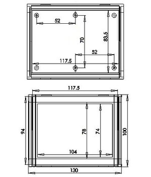 КОРОБКА  130x100x36mm   Z-91 grey ABS IDEZ91+2.jpg