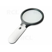 HAND MAGNIFIER GLASS with LED lamp, double: 3X ø70mm, 20X ø20mm IIPS73.jpg