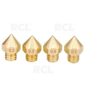 3D printing nozzles - 0.2/0.3/0.4/0.5mm H13-M6 - 1.75mm plastic - RepRap E3D V5 V6 IIVR3D4.jpg