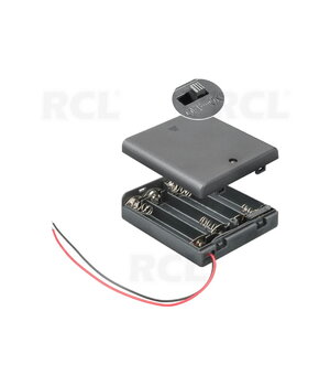 ДЕРЖАТЕЛЬ-КОРОБКА для батареек 4x AA / 4x R6, с выключателем ILAB18DJ.jpg