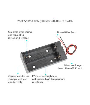 Laikiklis ličio baterijoms 2x MR18650, dėžutė su jungikliu ILABL1865_2X+2.jpg