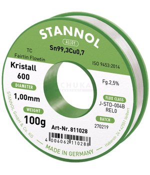 ПРИПОЙ 1мм 100гр. Безсвинцовый Sn99.3Cu0.7, STANNOL ILYDB1001.jpg