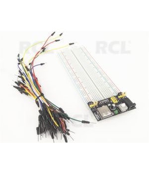 PLOKŠTĖ EKSPERIMENTAMS 830k. su laidais,  įt. keitikliu 6.5-12V DC, USB į 5V IPME075R.jpg