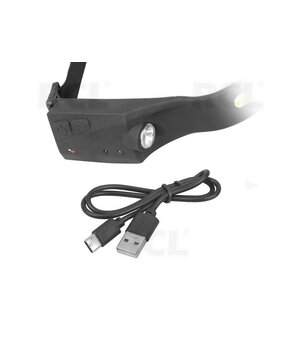 PROŽEKTORIUS - ŽIBINTUVĖLIS LED COB 5W + 3W XPE, Li-Ion 1200mA su USB įkrovimu, IP65, ant galvos IPRG5WC+1.jpg