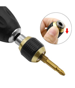 ADAPTER - quick release coupling with 60 mm hex shank, for 1/4" (6.3 mm) bits IRAD005+1.jpg