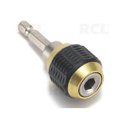 ADAPTER - quick release coupling with 60 mm hex shank, for 1/4" (6.3 mm) bits IRAD005.jpg