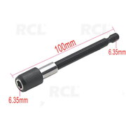 Screwdriver Extension Rod 1/4" HEX,  100mm IRAD0610.jpg