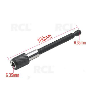 Screwdriver Extension Rod 1/4" HEX,  100mm IRAD0610.jpg