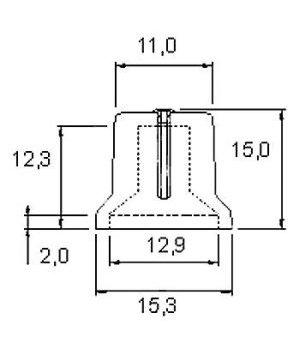 RANKENĖLĖ  ø15x15mm, ašis 6mm, mėlyna IRAP313M+1.jpg