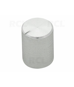 RANKENĖLĖ ø10x13mm 6mm potenciometrui, AL (sidabrinė) IRAP410M.jpg