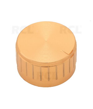 RANKENĖLĖ ø30x17mm 6mm potenciometrui, Gold IRAP430G.jpg