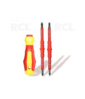 Magnetic screwdriver for electricians 4in1 PH1/5.0mm, PH2/6.0mm IRATPH04.jpg