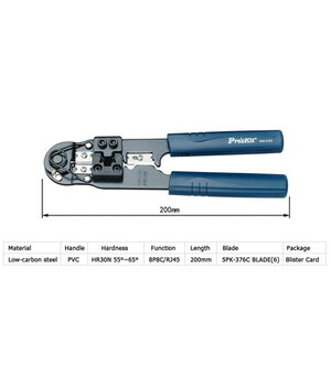REPLĖS kištukui 8P8C (RJ45) užpresuoti, 808-376C Pro'sKit IRE019+1.jpg
